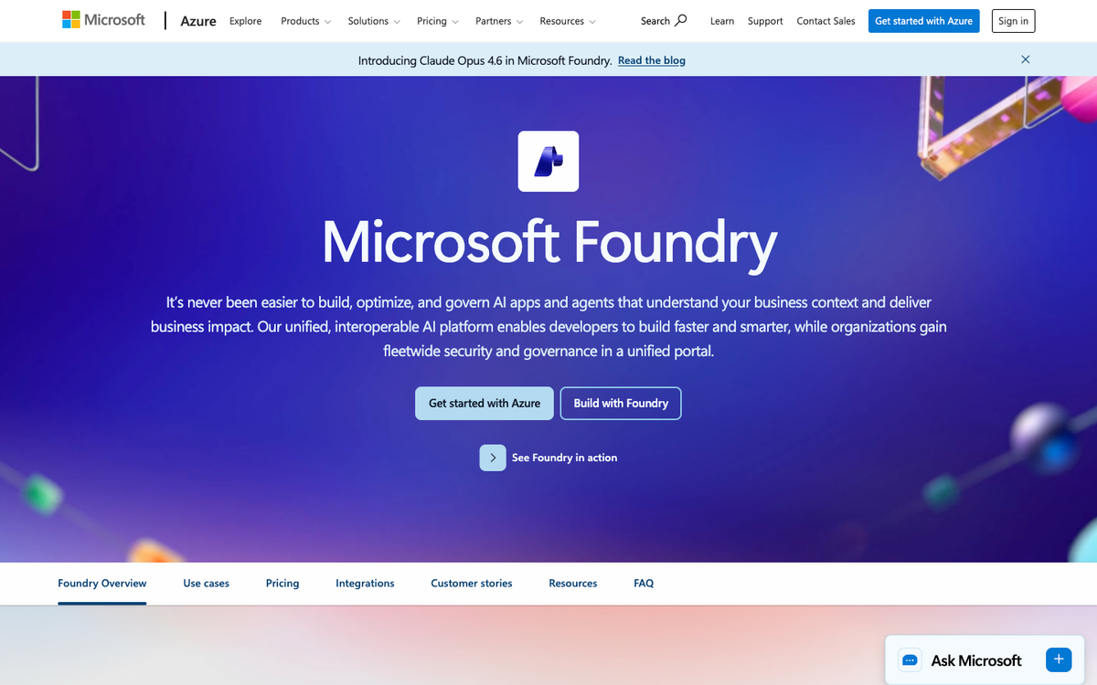 Microsoft Foundry, the Azure-hosted product surface where OpenAI models are commercially deployed