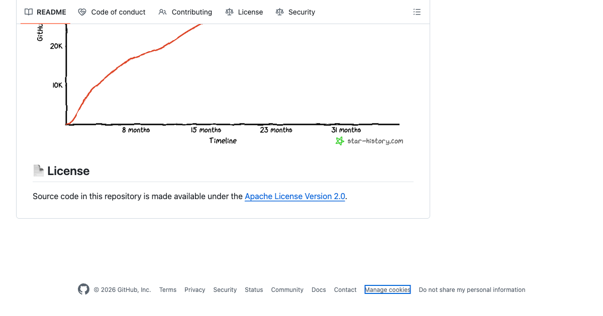 Flowise GitHub repository showing 51,000+ stars and the open source LangChain-based codebase