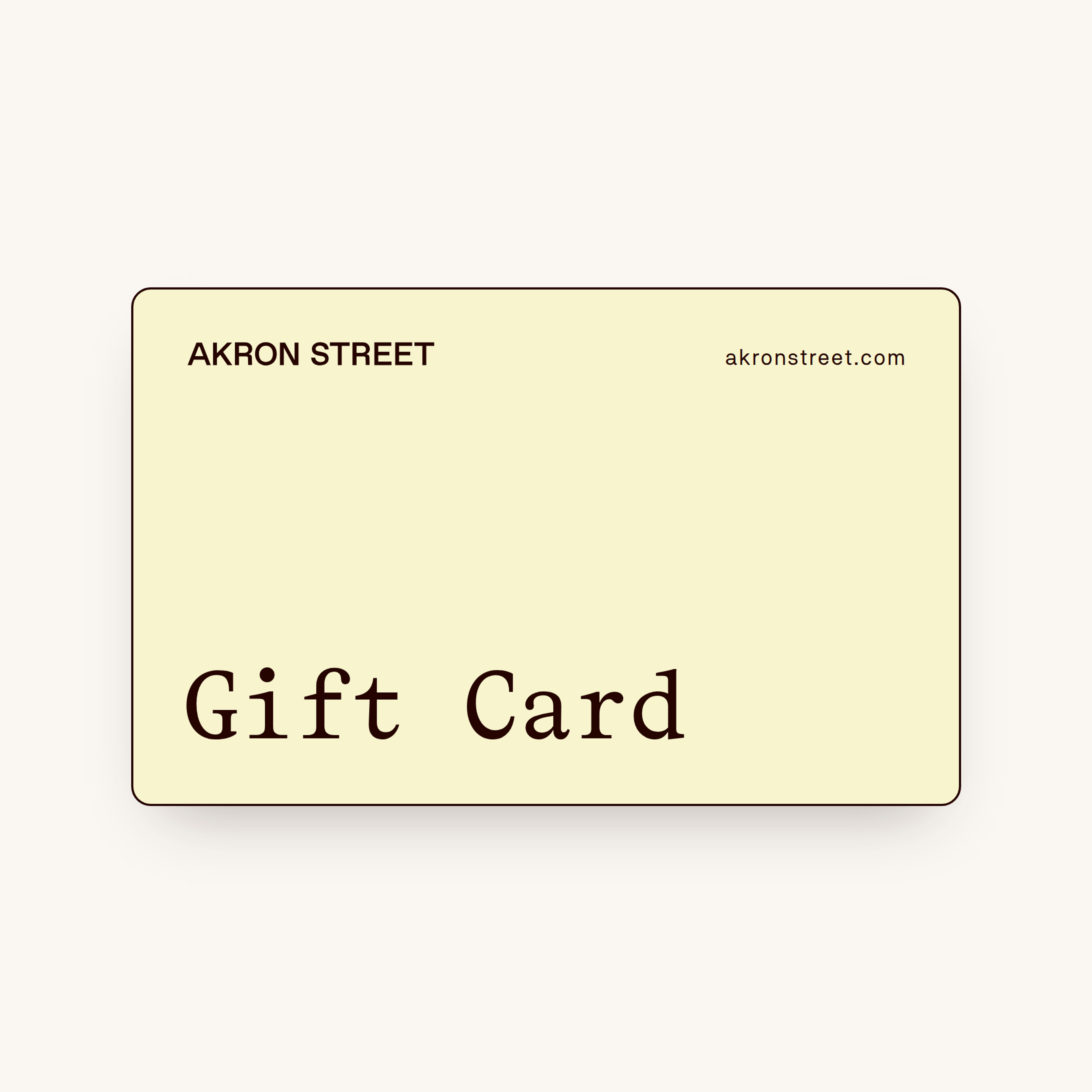 Gift Card, $100
