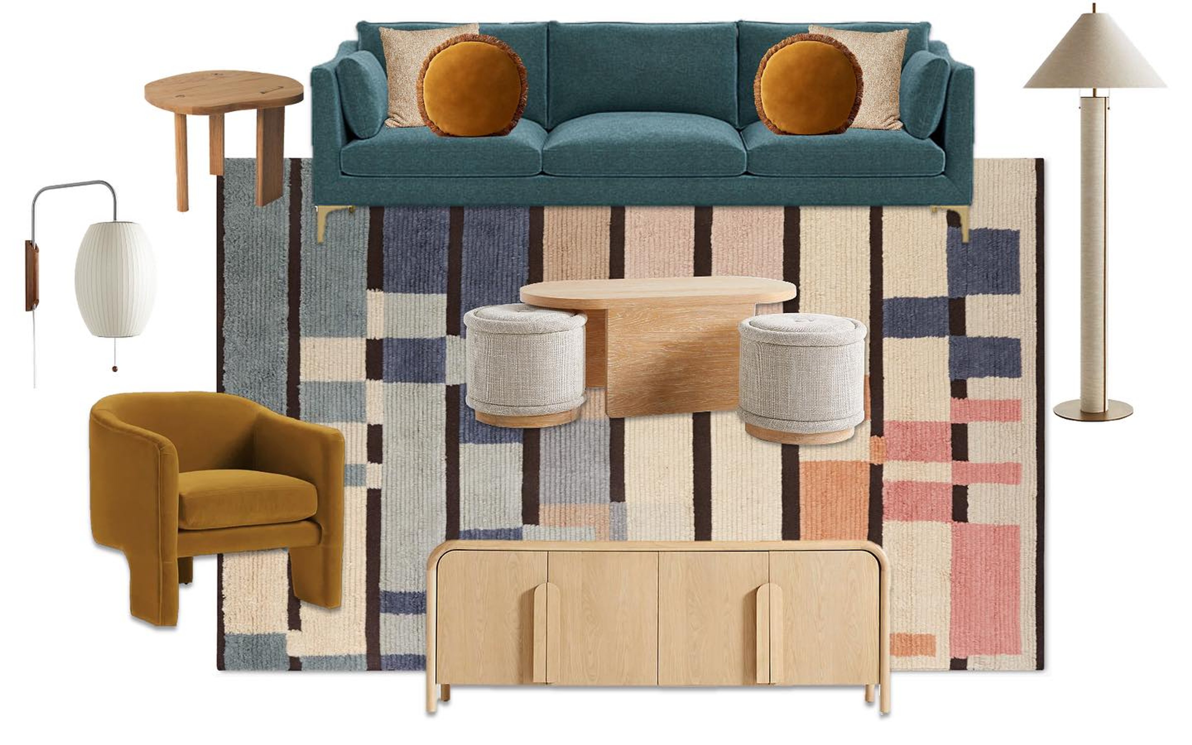 Akron Street furniture at home, photo by @pip_interiors