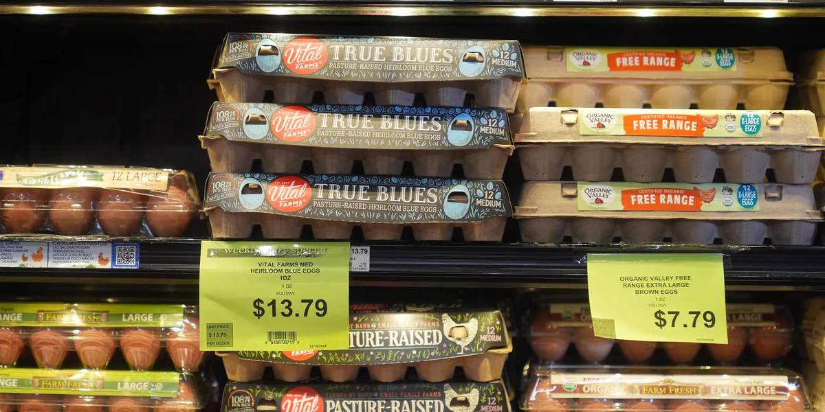 Huevos en supermercado