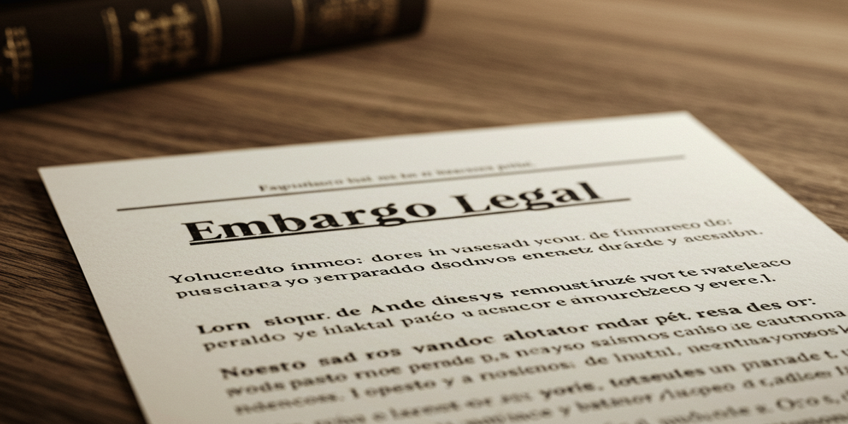 embargo precautorio definicion glosario