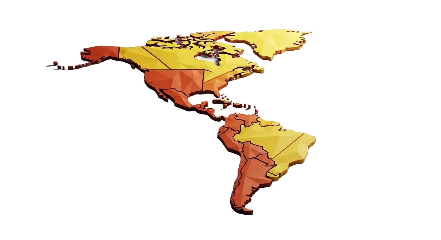 mapa de américa