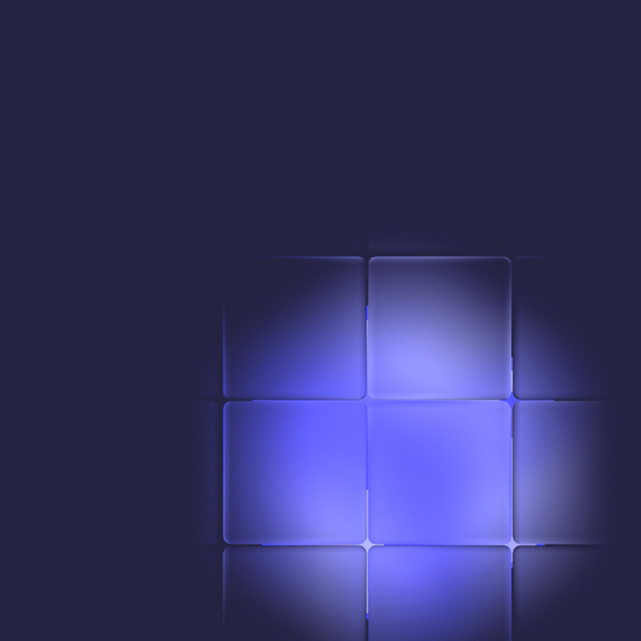 3d squares with glass effect