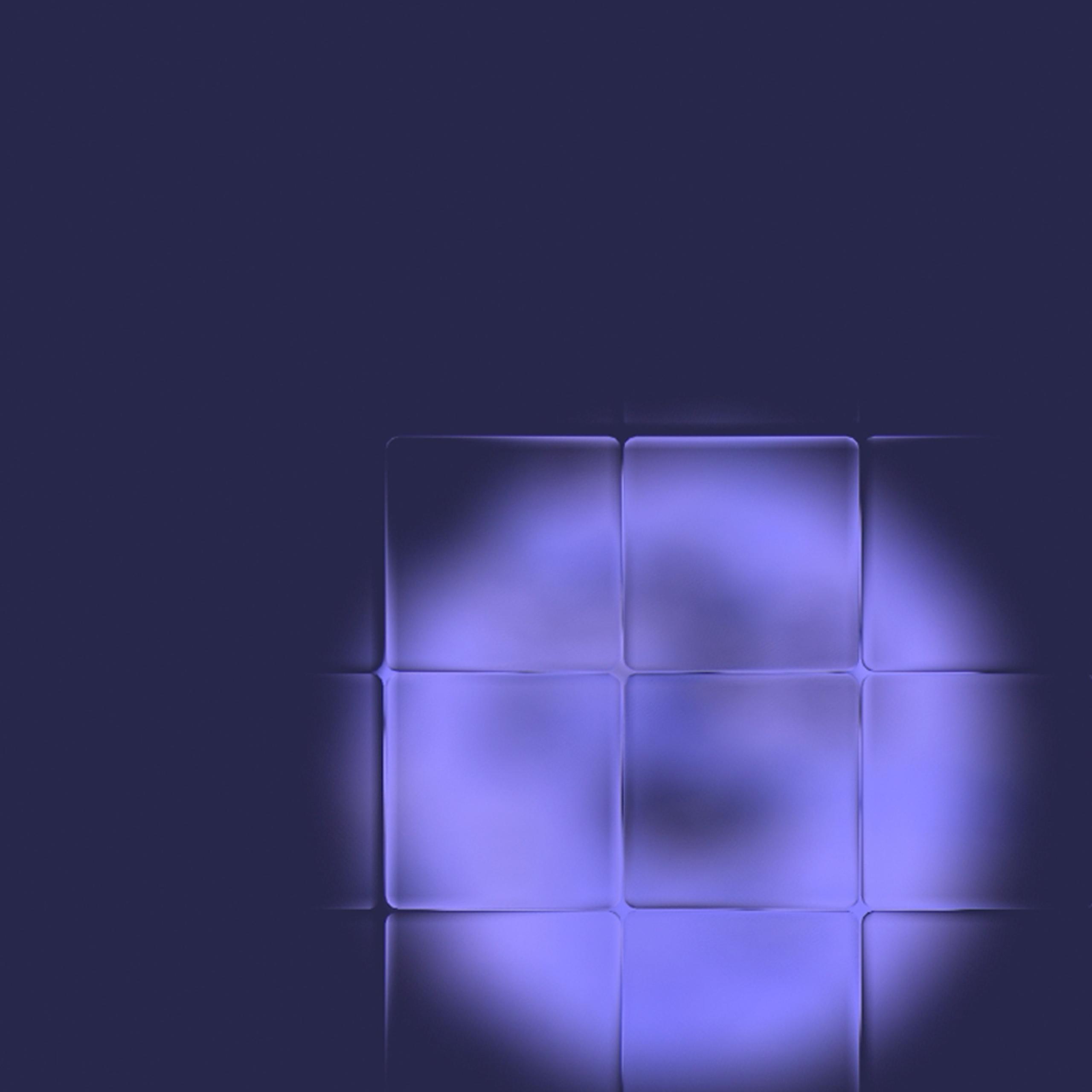 3d squares with glass effect