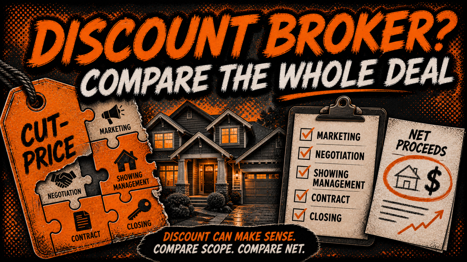 Kansas City discount real estate broker comparison covering service scope, negotiation and net proceeds