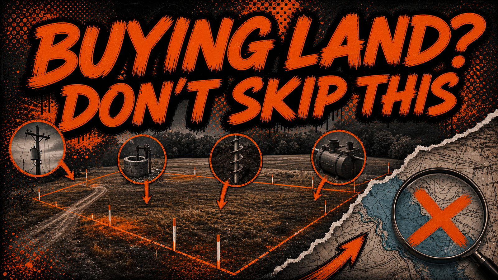 Clay and Platte County Missouri land-buying due diligence with survey, septic, well and floodplain checks