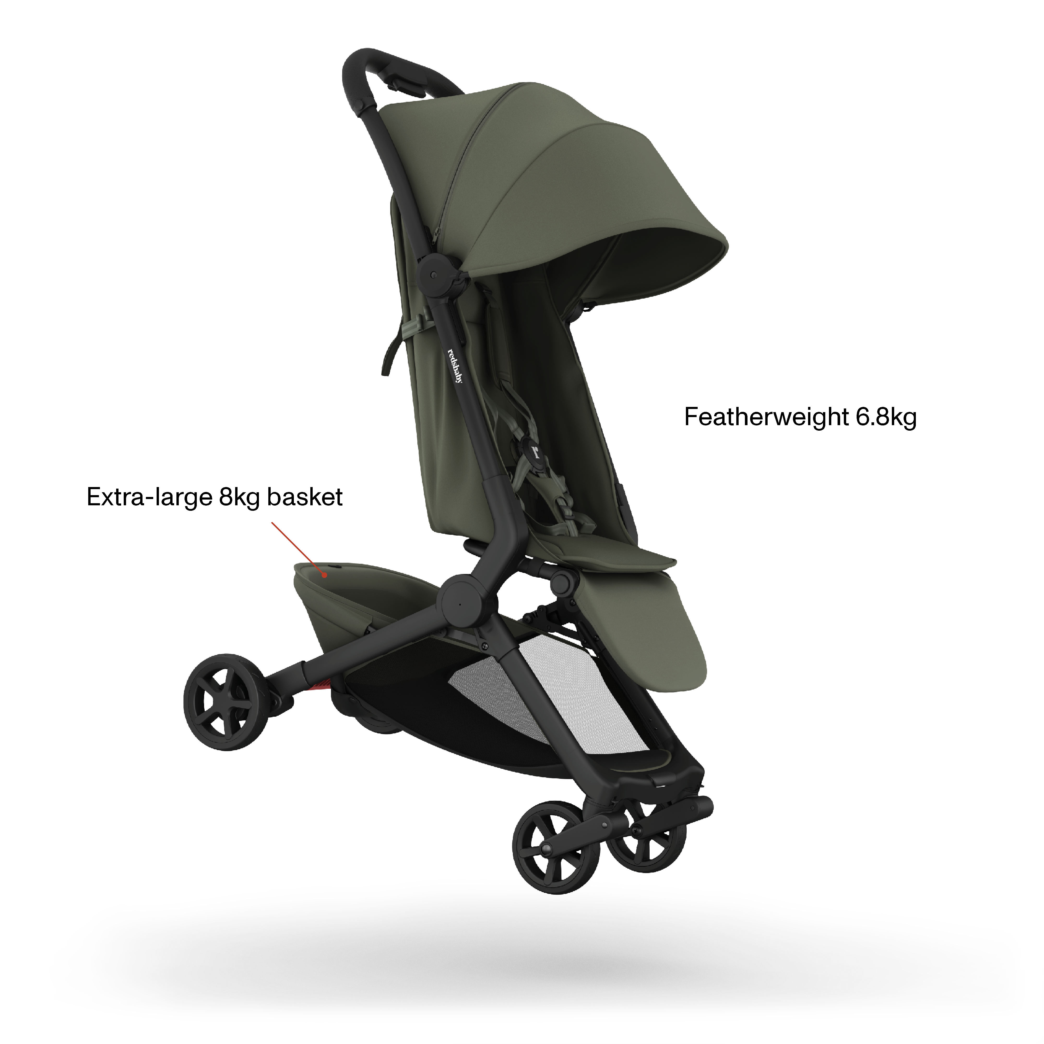 SKIP³ Travel Stroller Ultra-Compact Lightweight Redsbaby