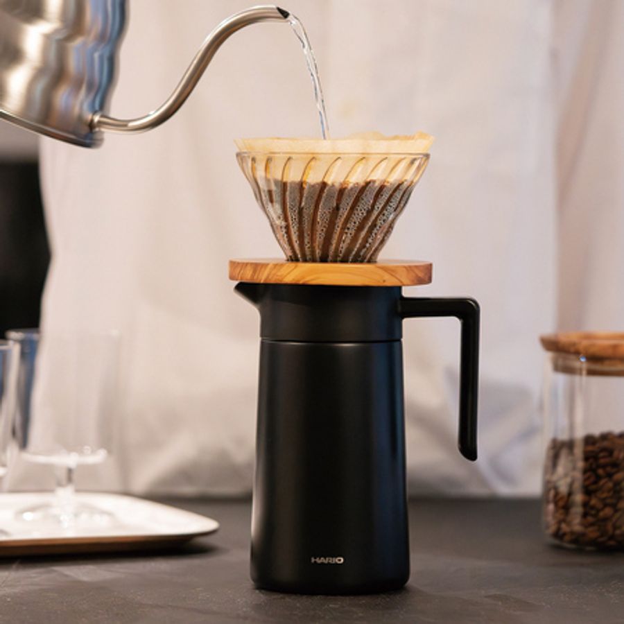 Hario Thermoskanne Double-Walled Thermal Pot schwarz 800 ml