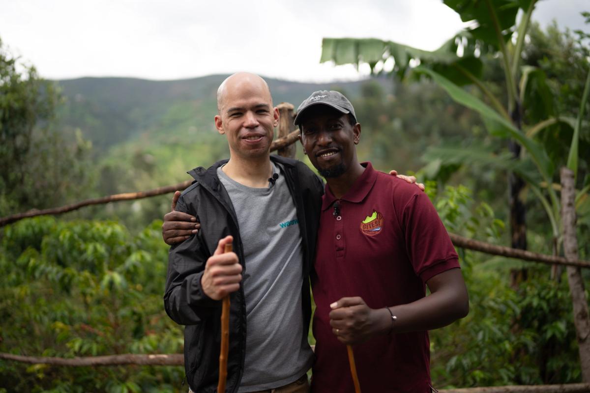 Aimé and Chris at Gitesi Coffee Farm | Warawul Coffee