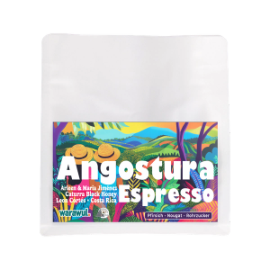 Coffee label Angostura Espresso x Warawul