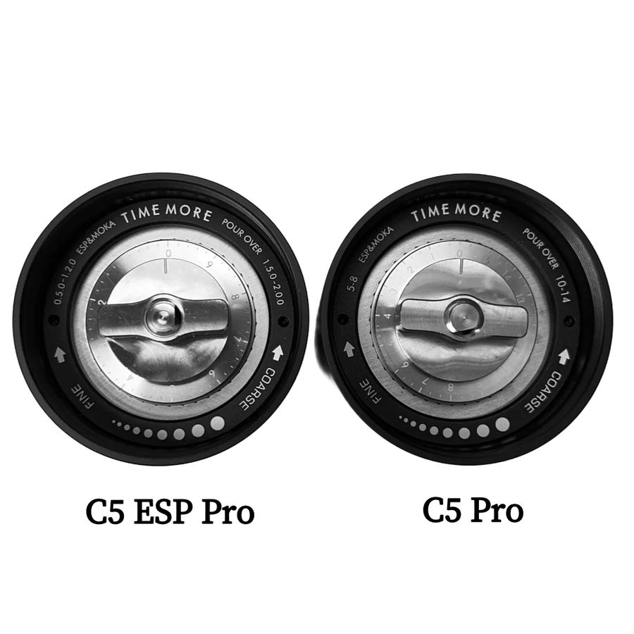C5 ESP Pro mit feineren Mahlstufen im Vergleich zum C5 Pro