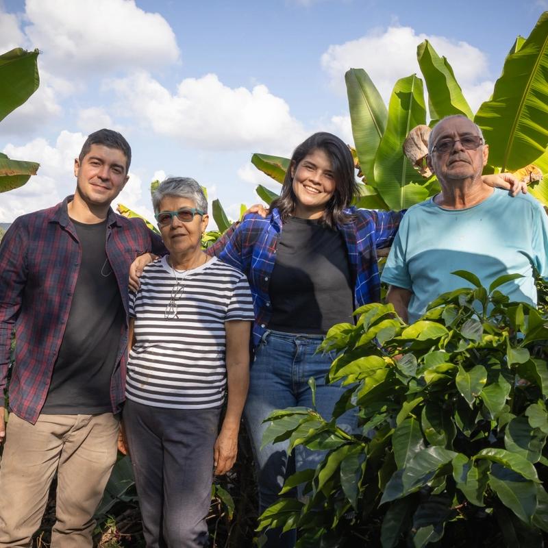 die Reyes Family von der Hacienda Cafetera El Rodeo