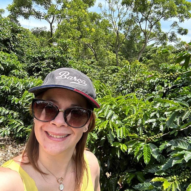 Arelys Monge auf ihrer Kaffeefarm, Finca Sabana del Roble, in Costa Rica
