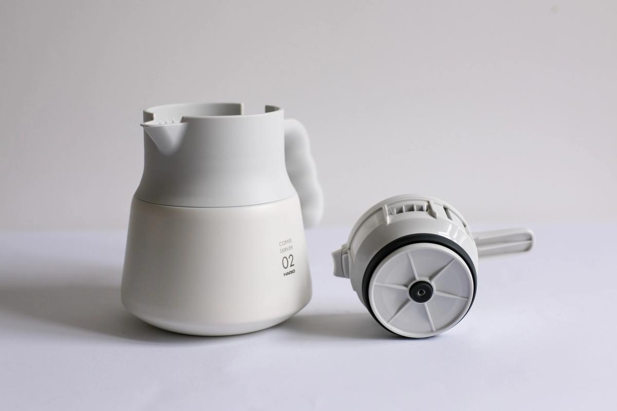 Hario V60 Insulated Stainless Steel Server Plus White 600 ml