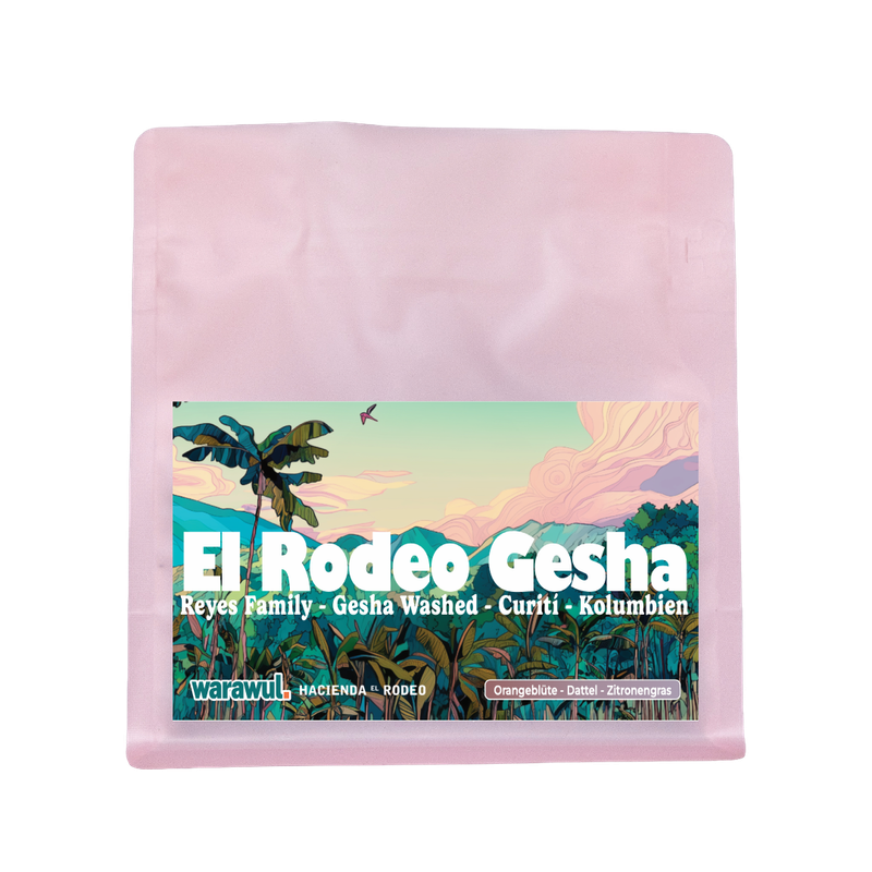 250 g bag of El Rodeo Gesha from Warawul