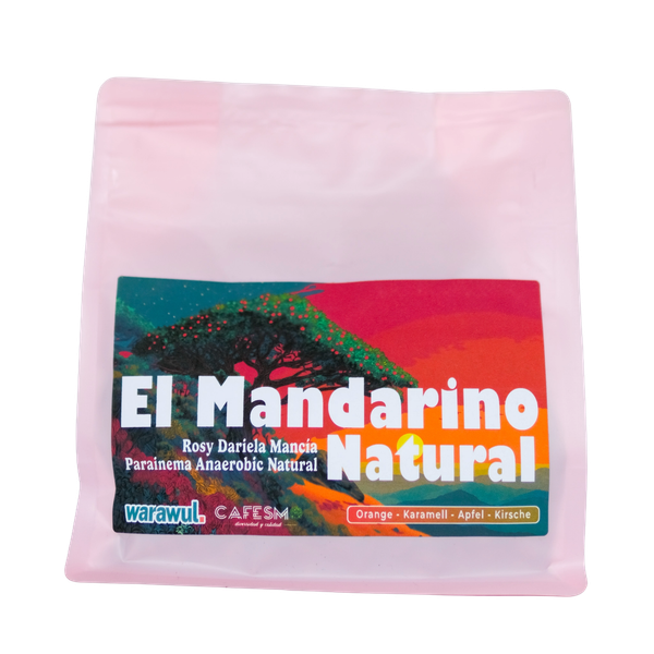 250 g bag of El Mandarino Anaerobic Natural by Warawul