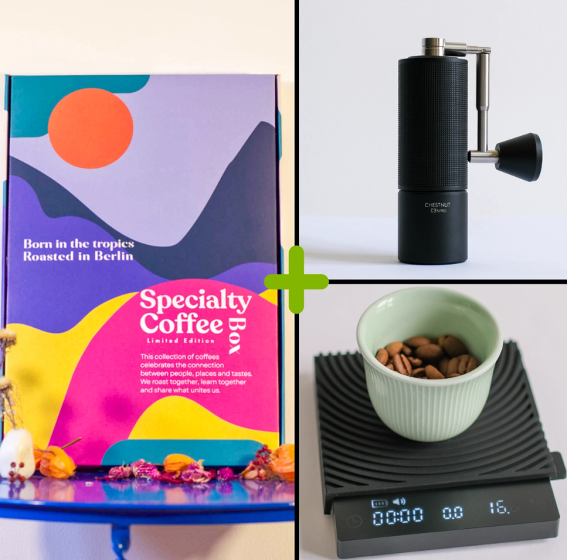 Advent special: advent calendar, coffee scale and hand grinder
