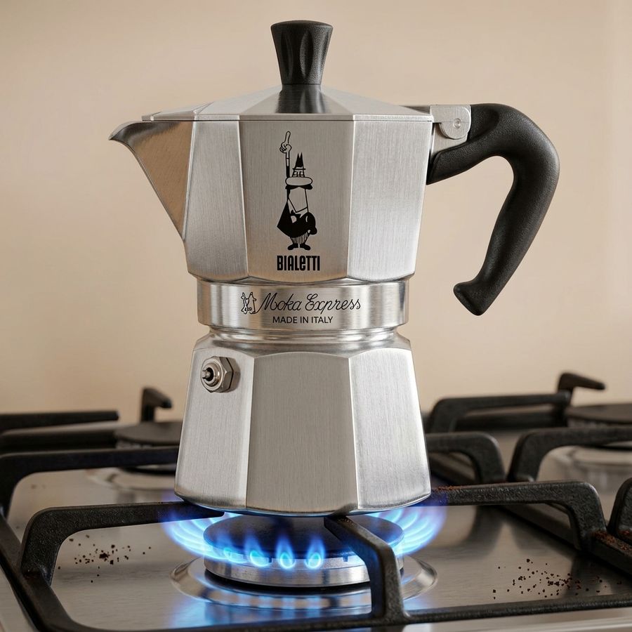 Bialetti auf dem Gasherd