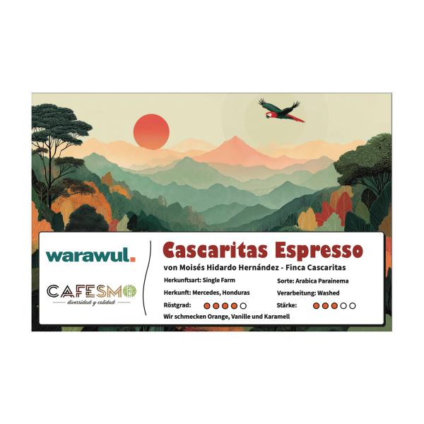 250 g Packung Cascaritas Espresso von Warawul