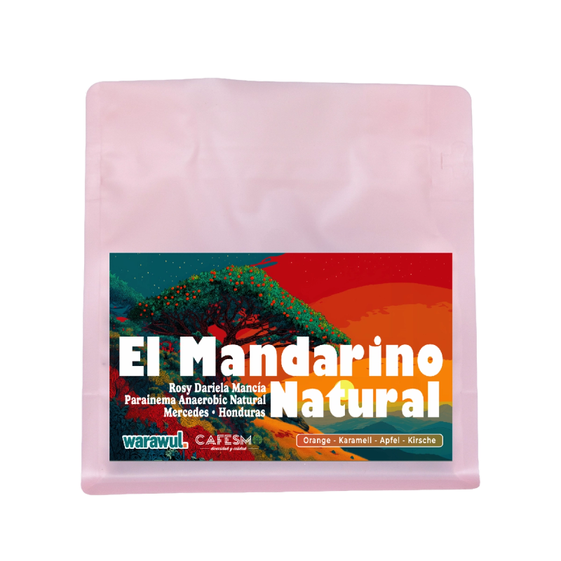 250 g bag of El Mandarino Anaerobic Natural by Warawul