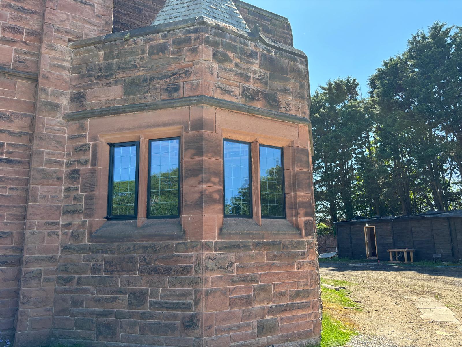 Steel windows in a conservation setting