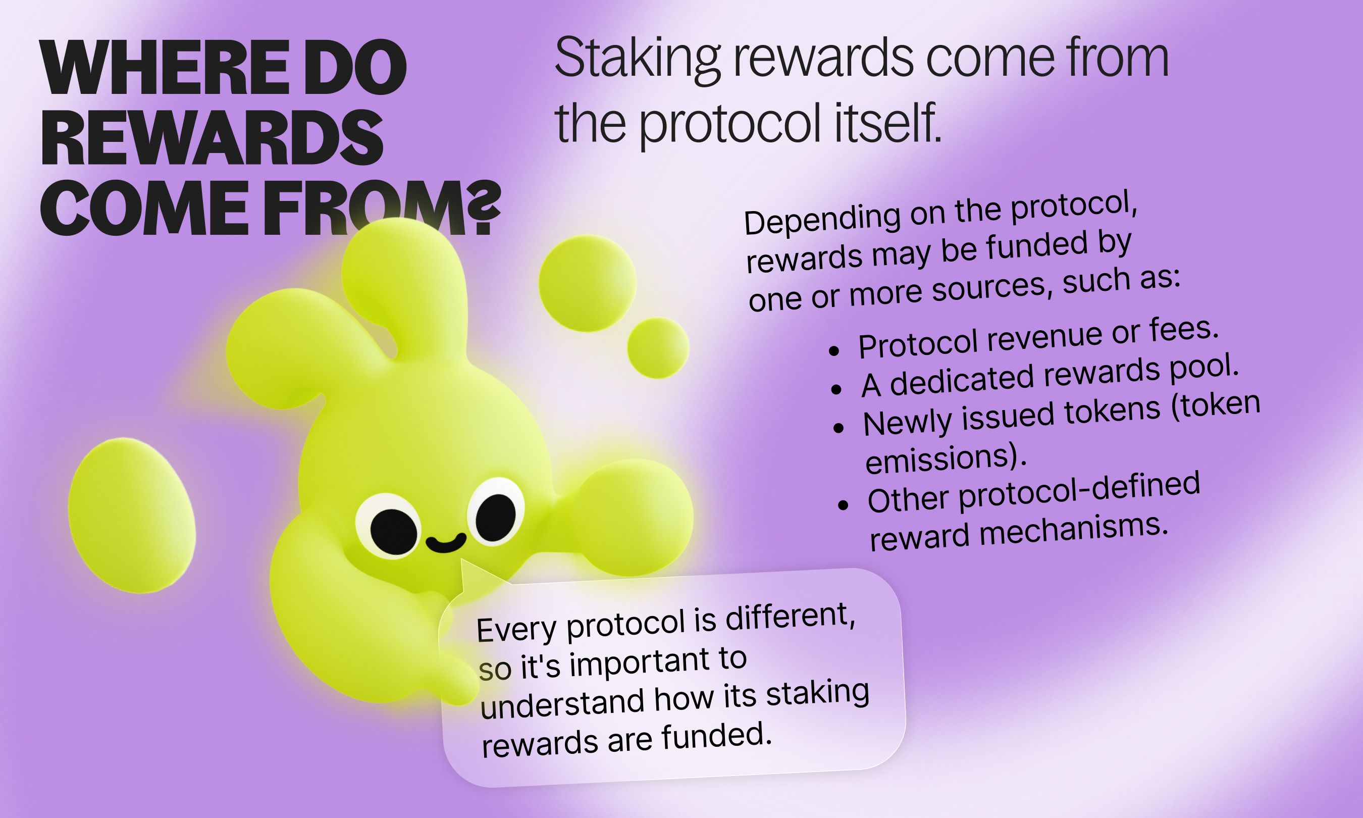 Where do staking rewards come from?