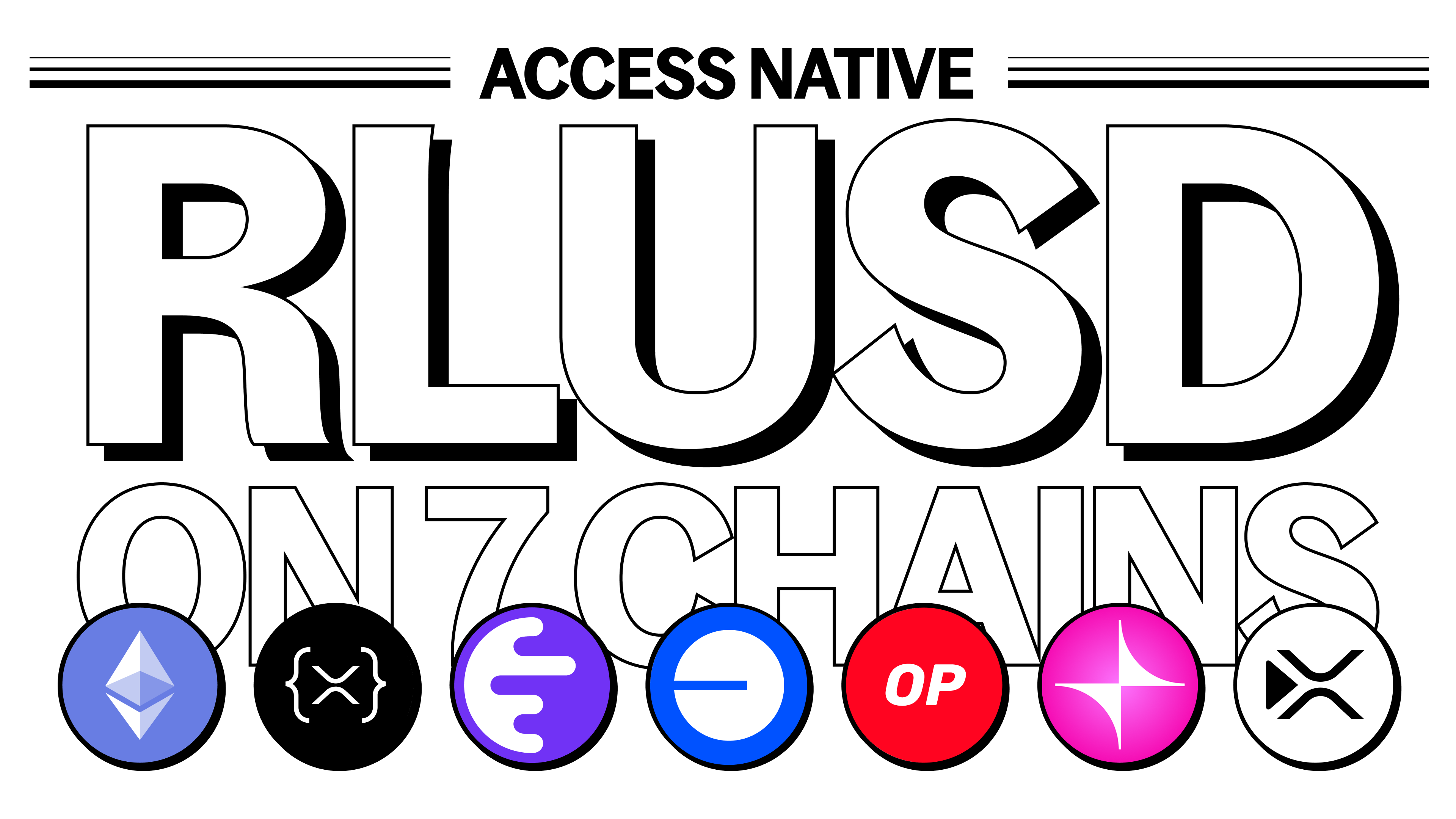 RLUSD on 7 chains graphic visual