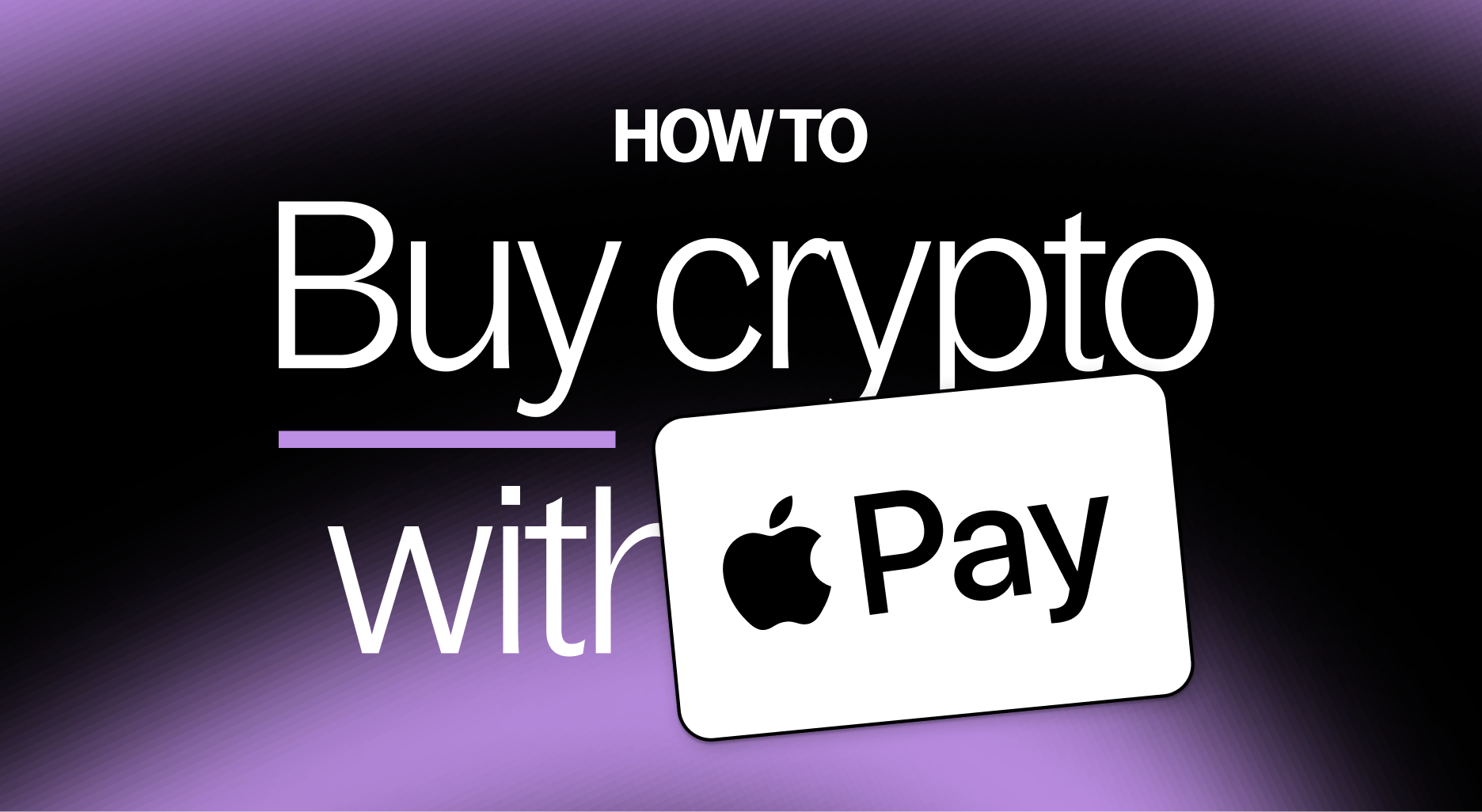 Buy crypto with a card fast and easily