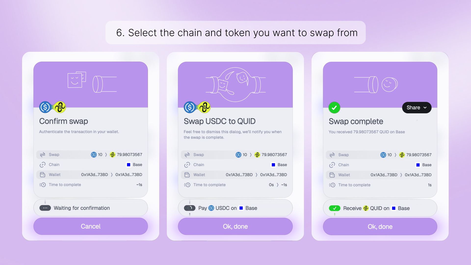 UI visual for step 6