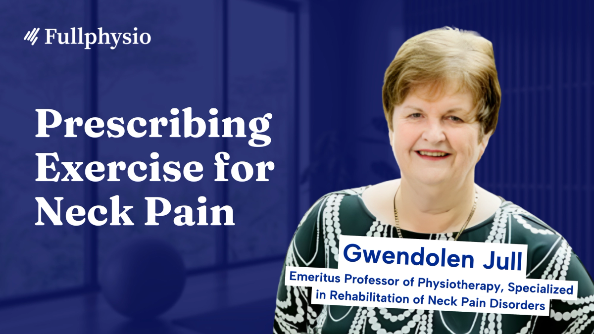 Prescribing Exercise for Neck Pain