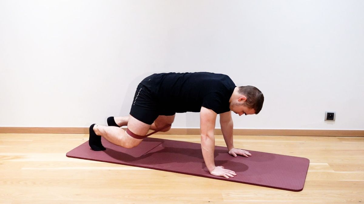 Bear plank avec abduction de hanche