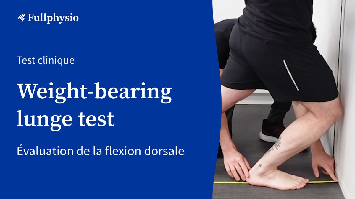 Weight-bearing lunge test