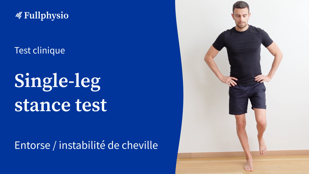 Single-leg stance test (surface ferme)