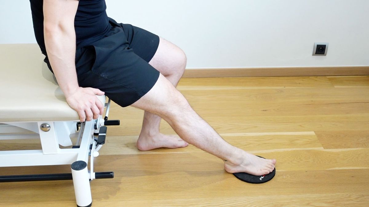 Mobilisation flexion plantaire active-aidée