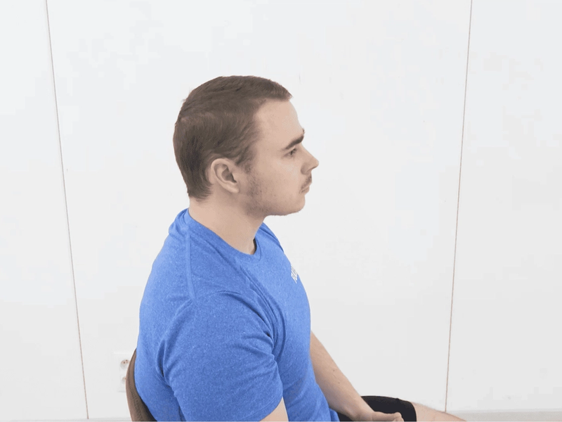 Flexion avec surpression, vue 1
