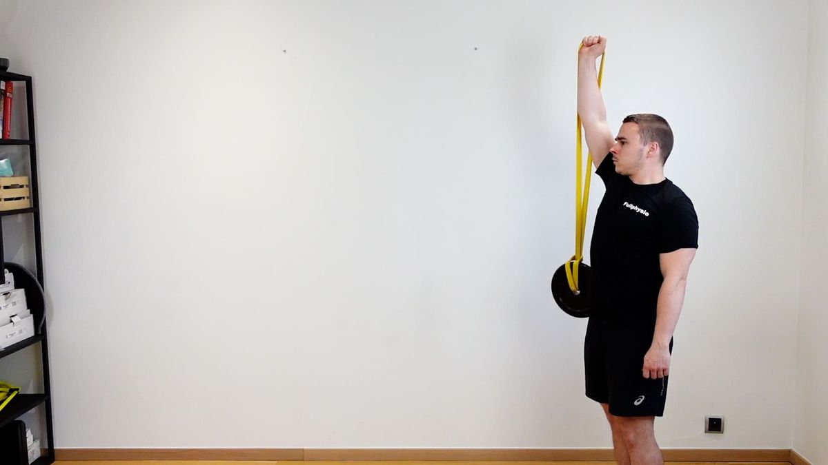 Shoulder Stability Exercise While Walking With Arm at Zenith