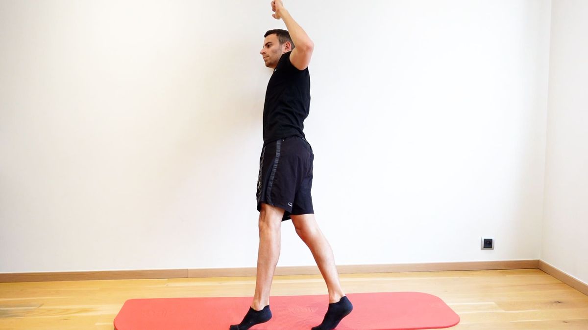 Gainage latéral dynamique incliné sur mur