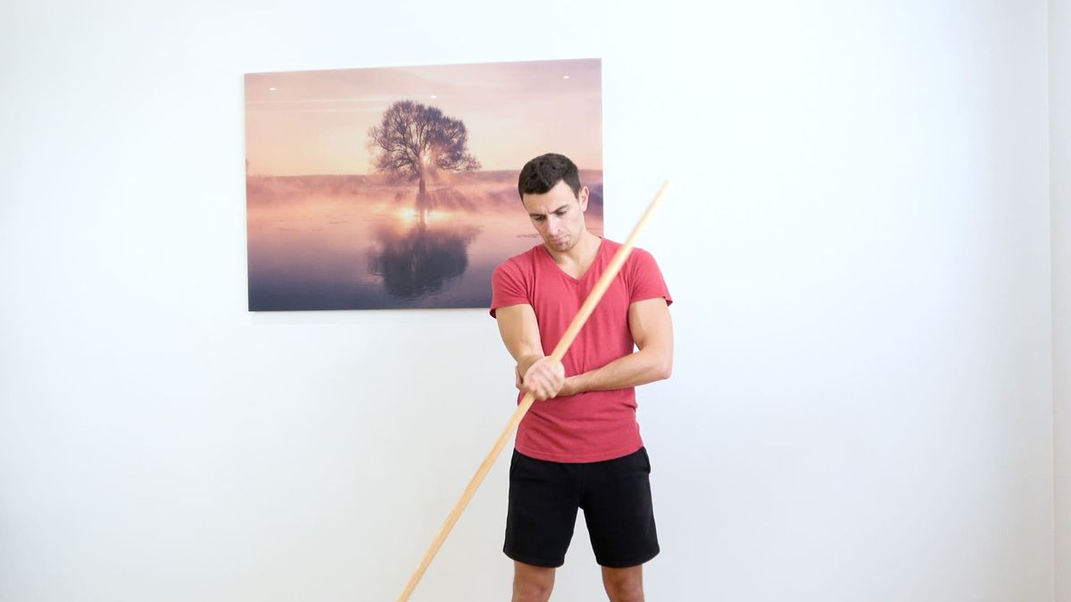 Global Wrist Mobilization With Stick