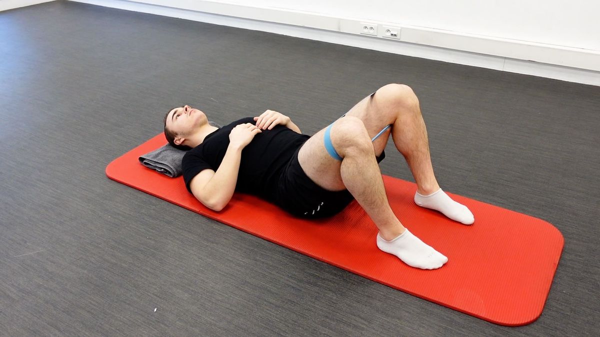 Isometric Hip ABD Strengthening With Bent Knees