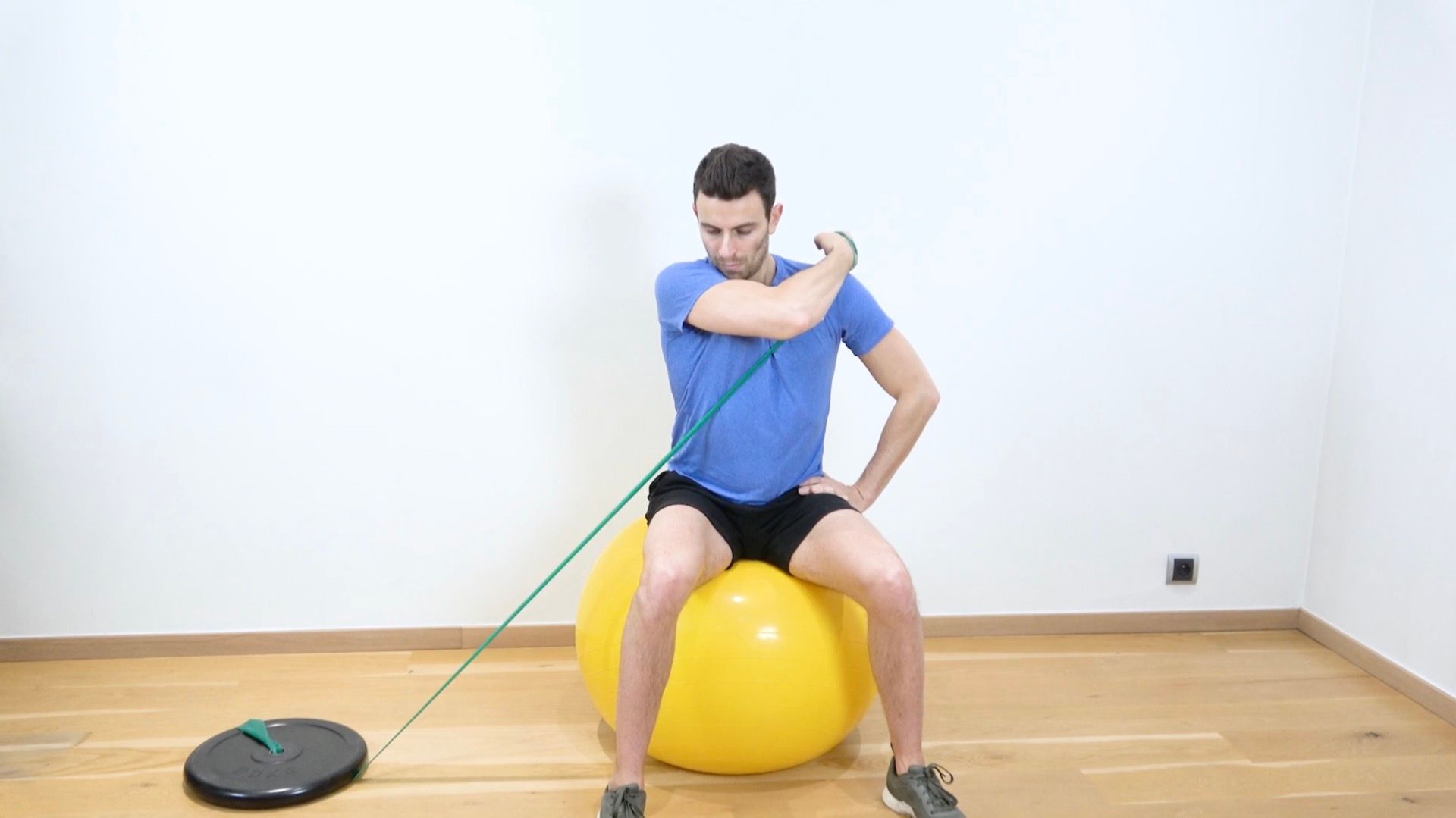 PNF D1 Flexion Strengthening With Elastic Band