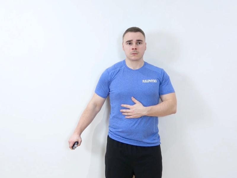 Isometric 30° ABD Strengthening With Grip, view 2