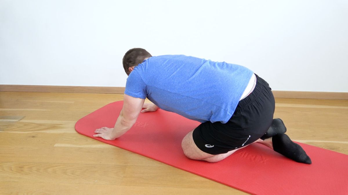 Autoétirement muscles fessiers