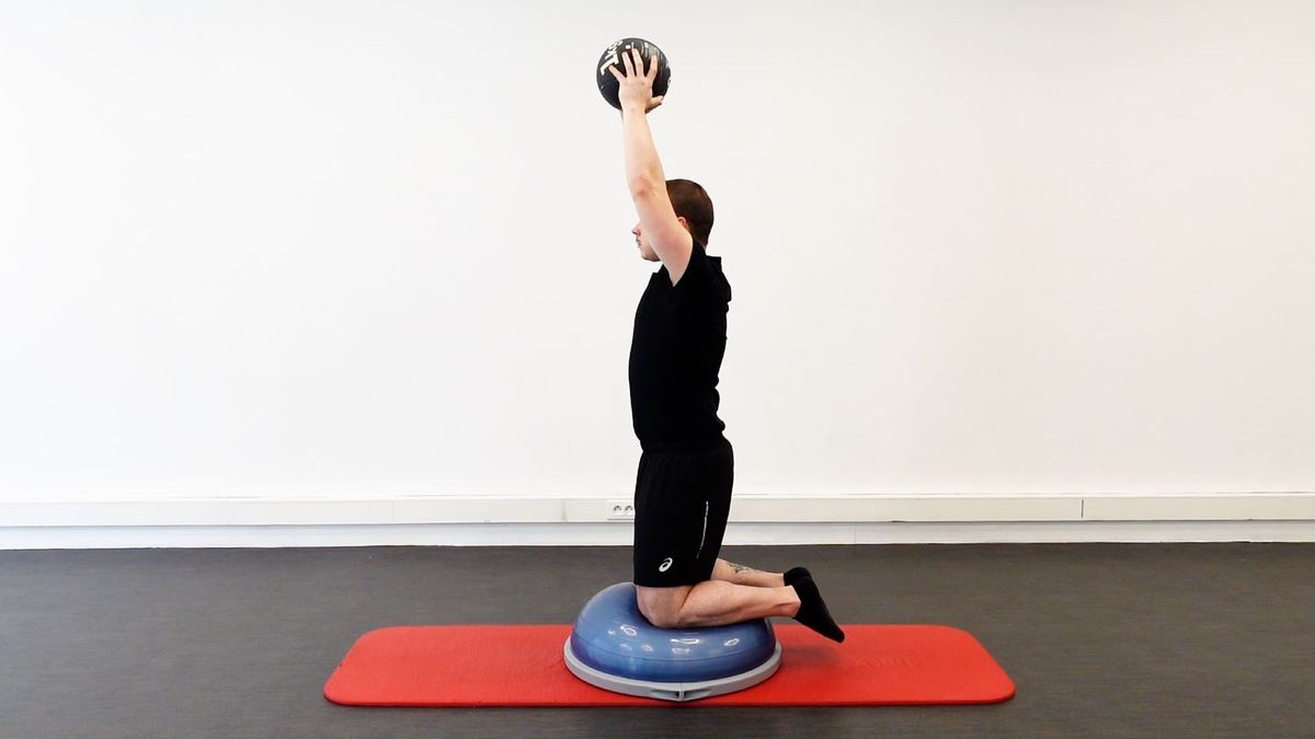 Posture Control on Bosu With Shoulder Elevation