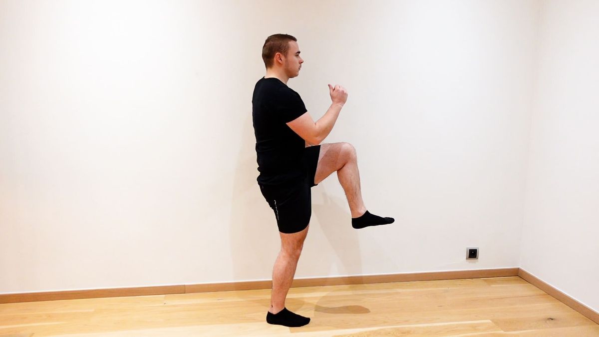 Dynamic Eccentric Hamstring Strengthening With Wall Support
