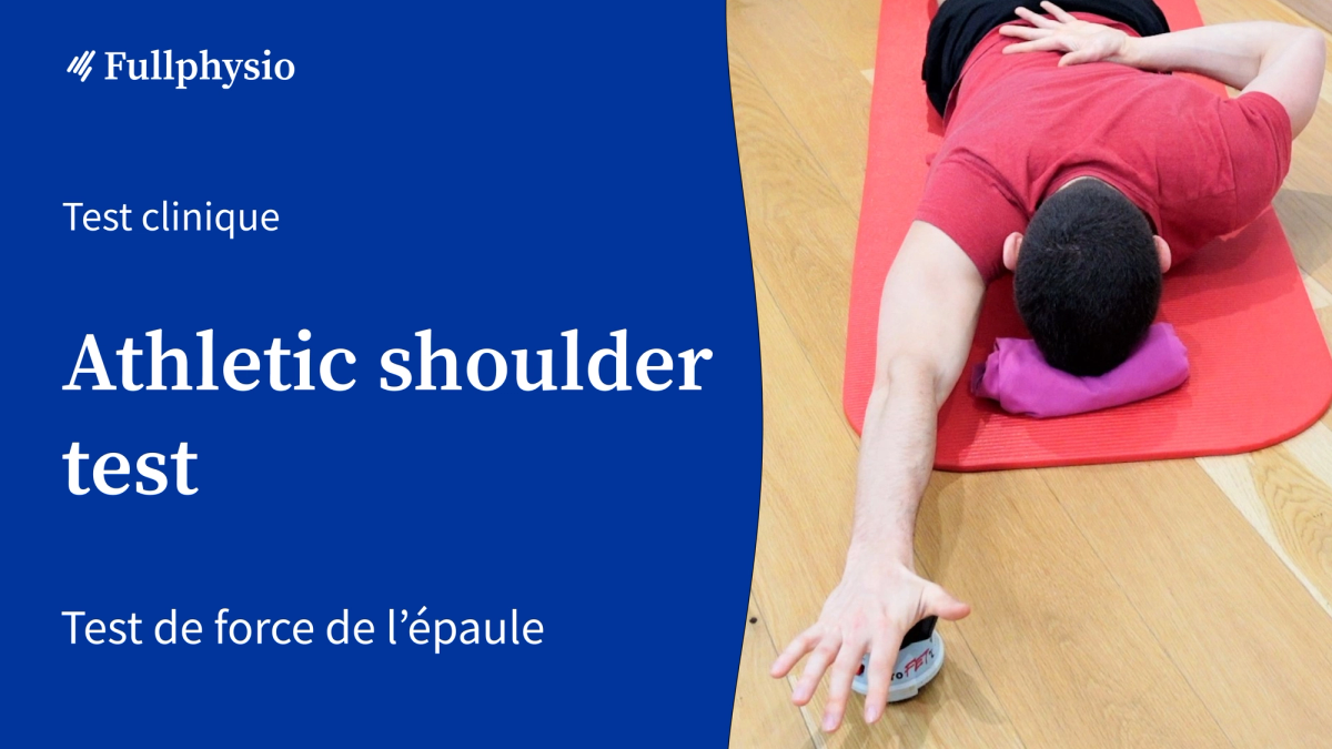 Athletic shoulder test (AST)