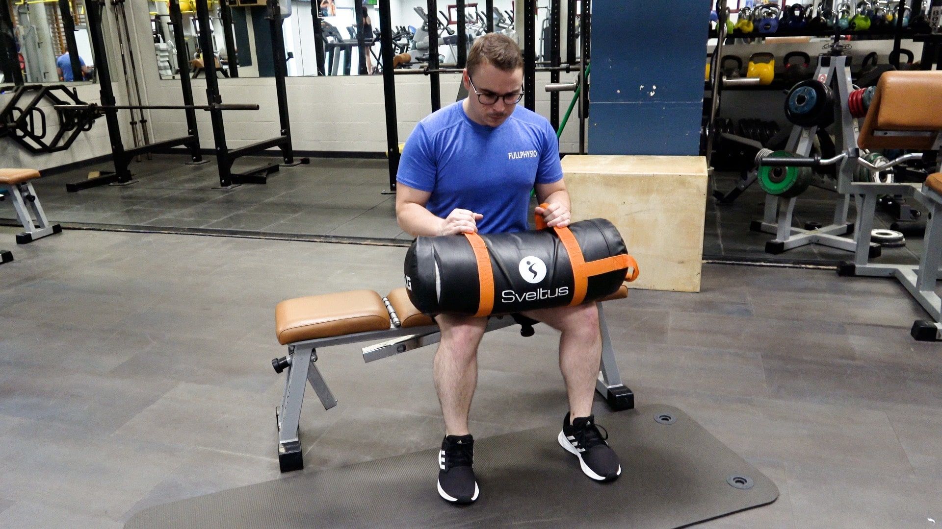 Seated Heel Raises With Weight, view 1