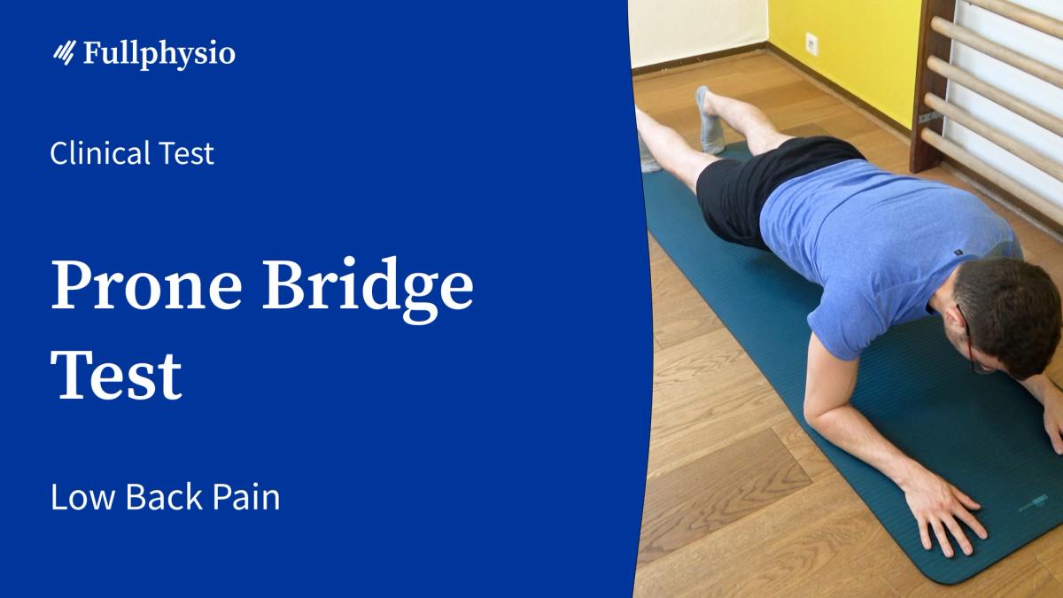 Prone Bridge Test