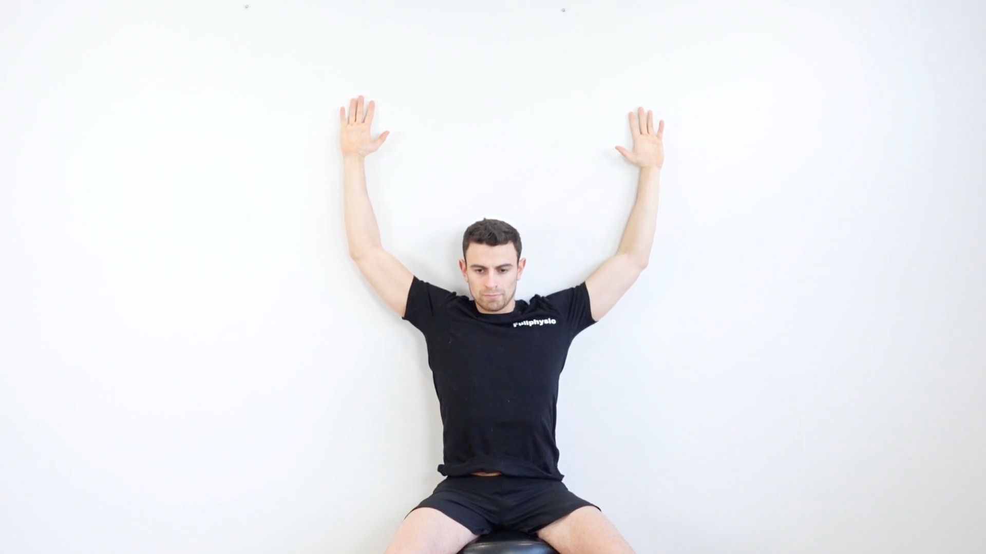 Active Shoulder Abduction Mobilization Against Wall, view 2