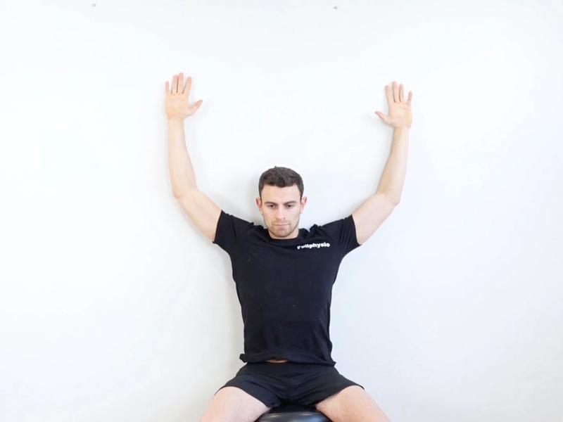 Active Shoulder Abduction Mobilization Against Wall, view 2